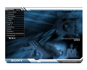 Sony - CD'rom, Flash, Action Script, Design, Animação